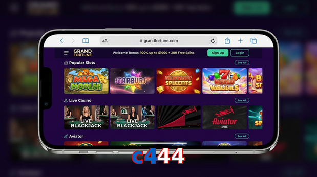 Main screen of C444 ios page for PK players
